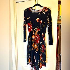 L/XL boutique dress with floral print - butter soft, Reborn J brand